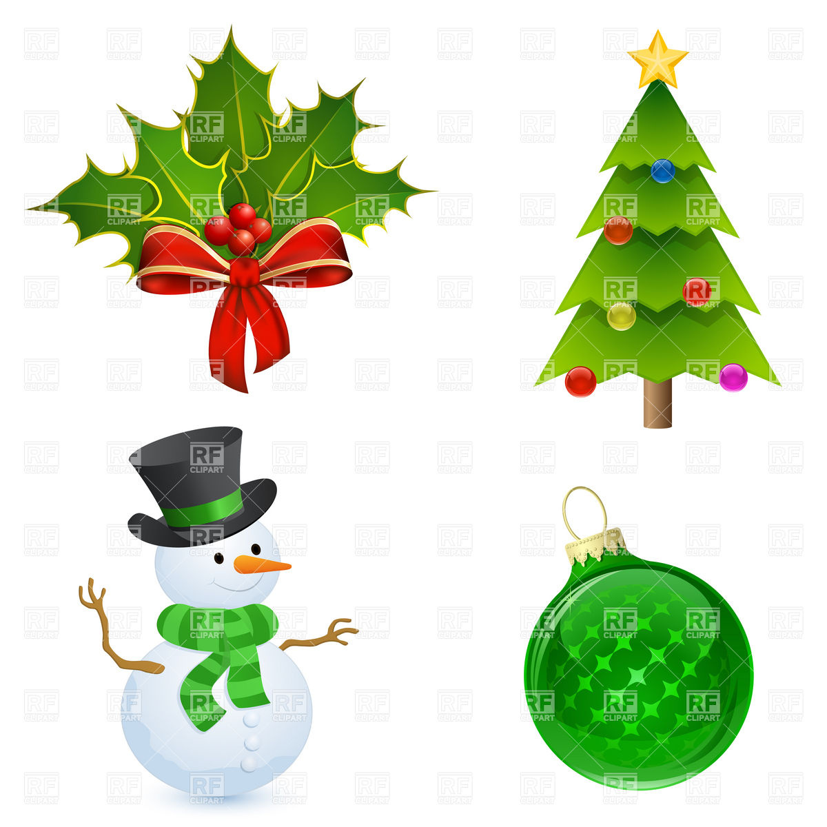 free clipart christmas holly leaves - photo #40
