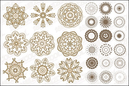 Free Circular Vector Patterns