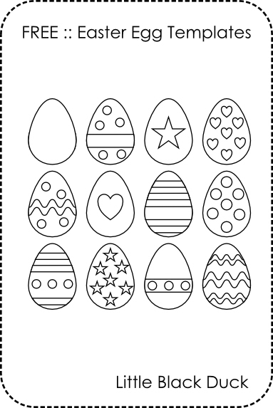 Free Easter Egg Template