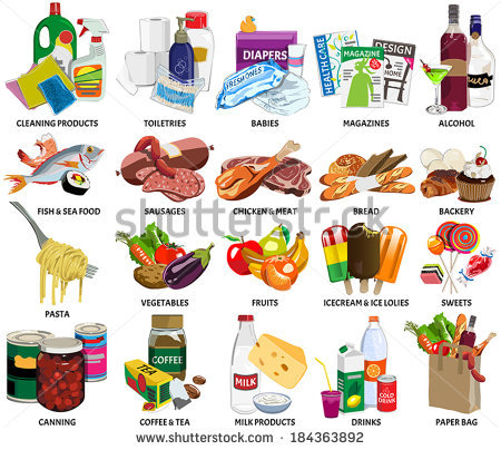Free Grocery Items Clip Art