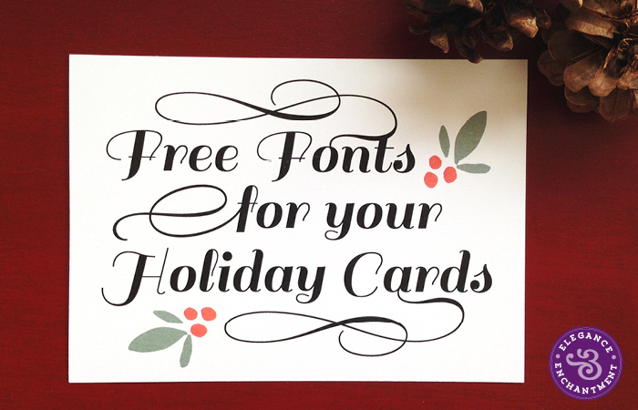 16 Happy Holiday Free Fonts Images