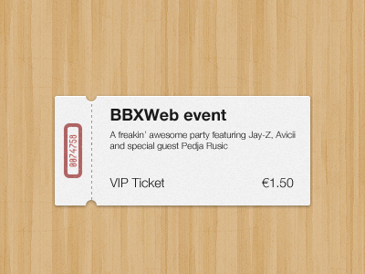 13 PSD Ticket Template Images