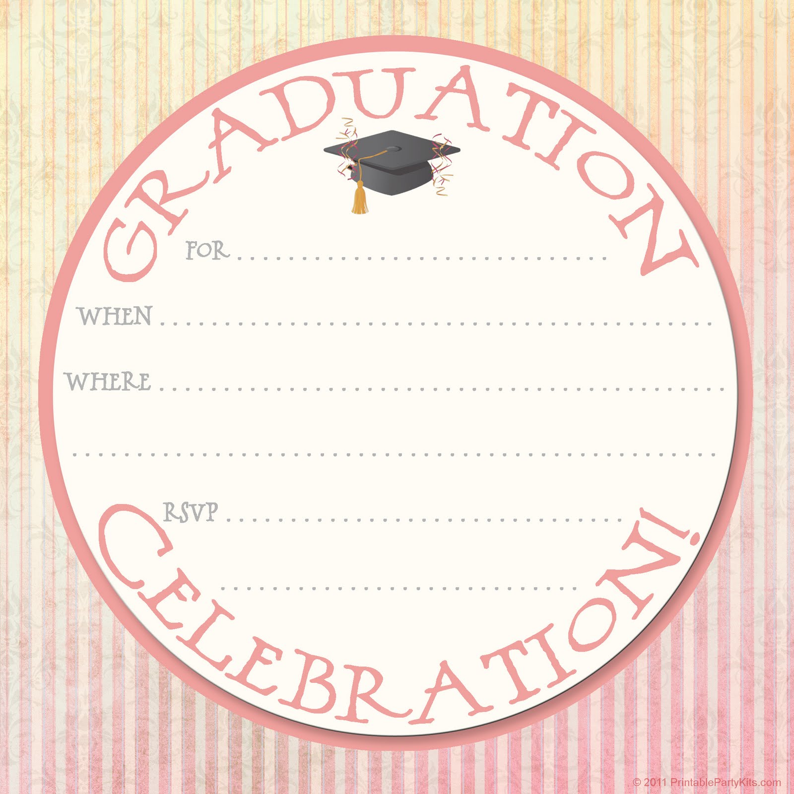 8 Invitation Design Templates Images - Wedding Invitation Card Design, Free Printable Graduation