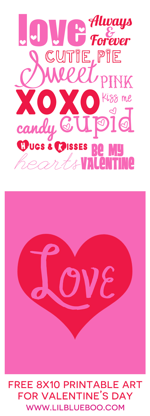 Free Printable Valentine's Day Art Free Printable Valentine's Day Art
