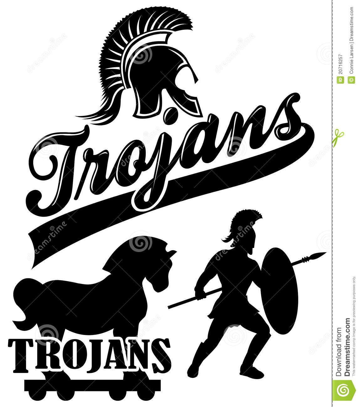 Free Trojan Mascot Clip Art