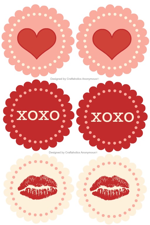 Free Valentine's Printable Cupcake Toppers