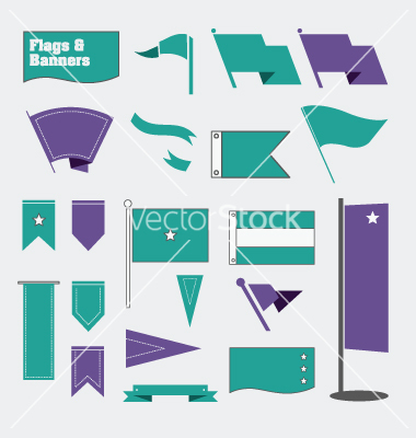 Free Vector Banner Flags