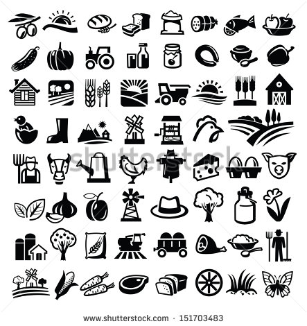 Free Vector Black and White Farm