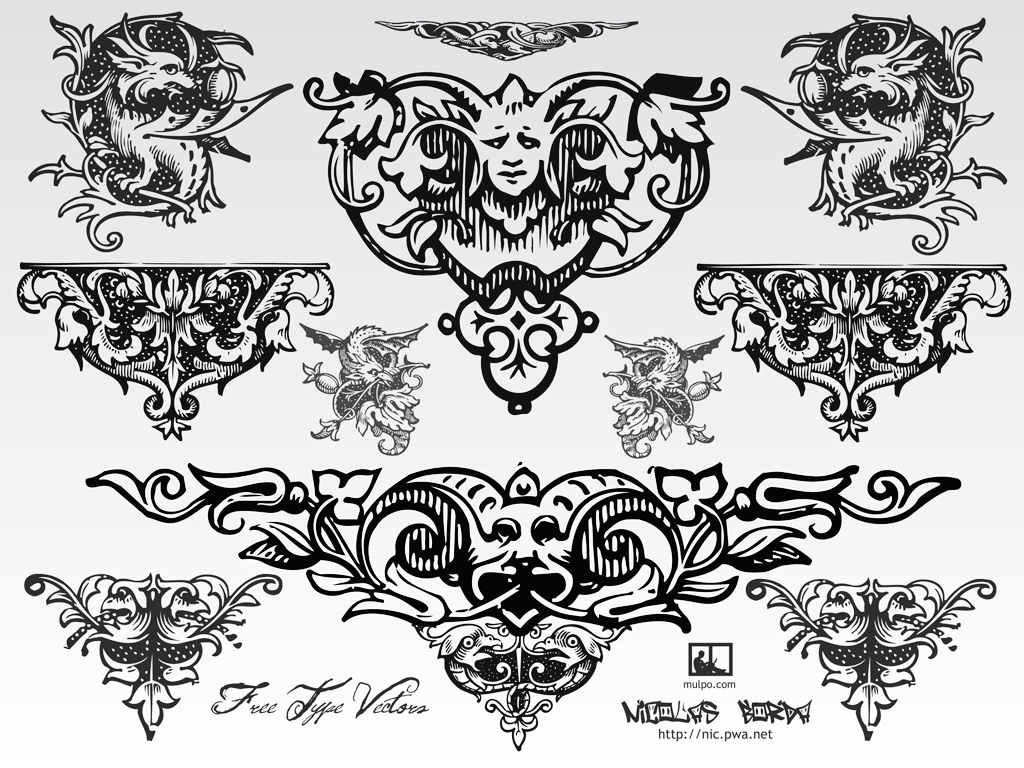 Free Vector Ornament Downloads