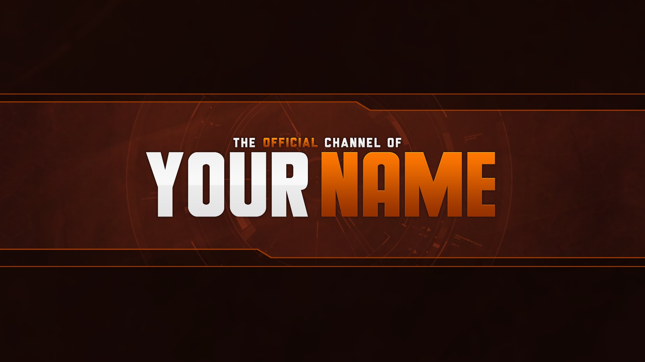 Free YouTube Banner Template PSD