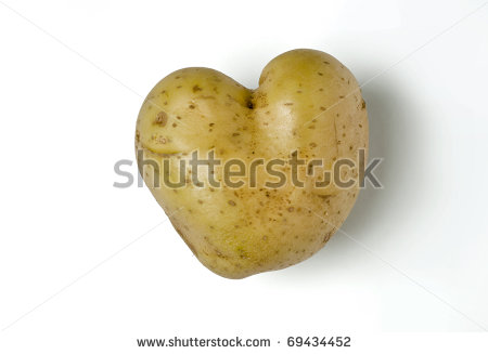Funny Heart Shaped Potato Funny Heart Shaped Potato
