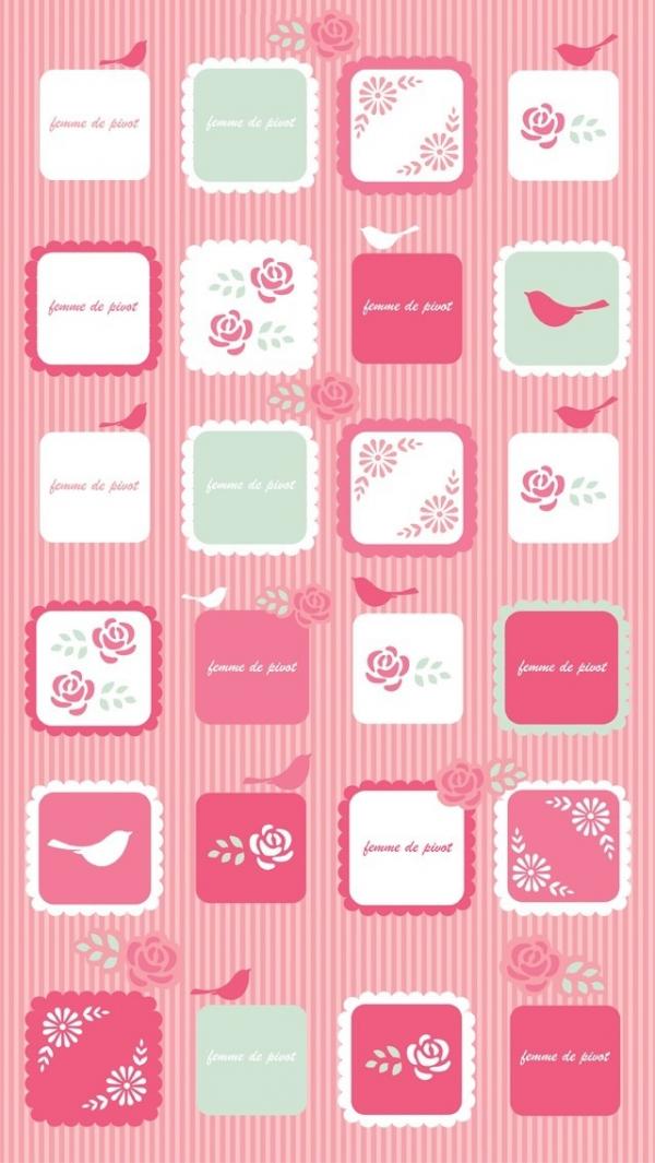 Girly Shelf iPhone 5 Backgrounds