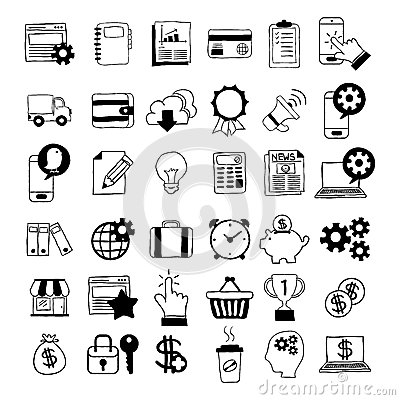 Hand Drawn Business Icons