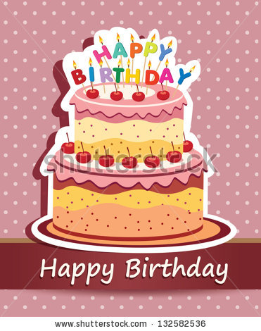 Happy Birthday Cake Card