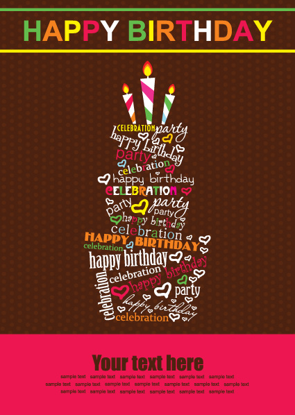 Happy Birthday Cake Card