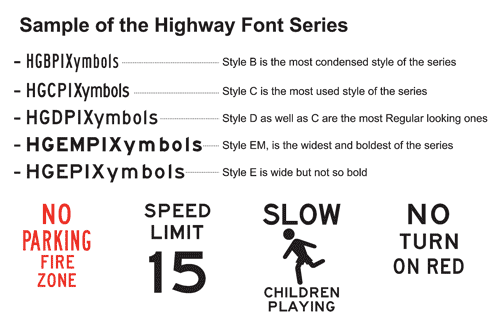 Highway Sign Font