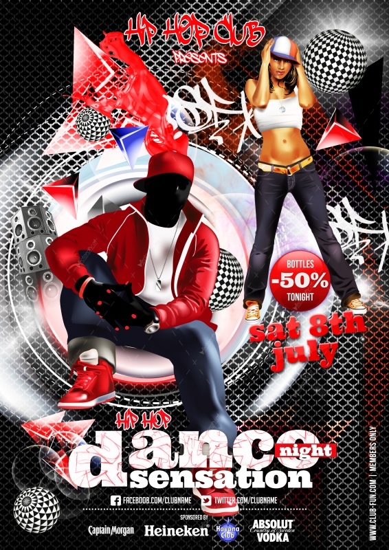 Hip Hop Flyer PSD