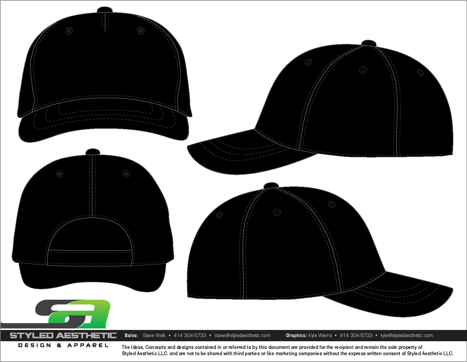 Illustrator Baseball Cap Template