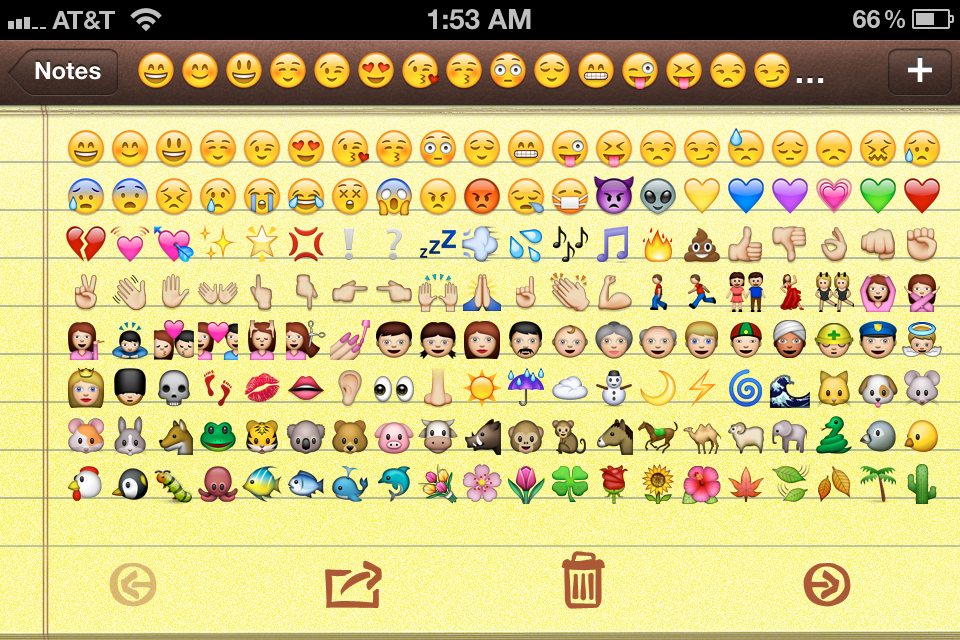 iPhone WhatsApp Emoticons