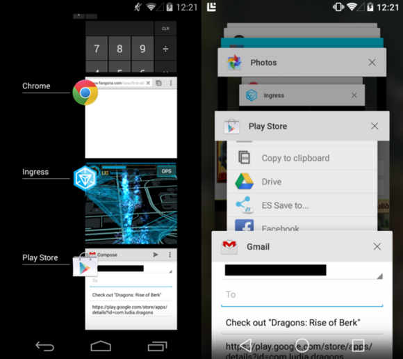 Lollipop Android Multitasking