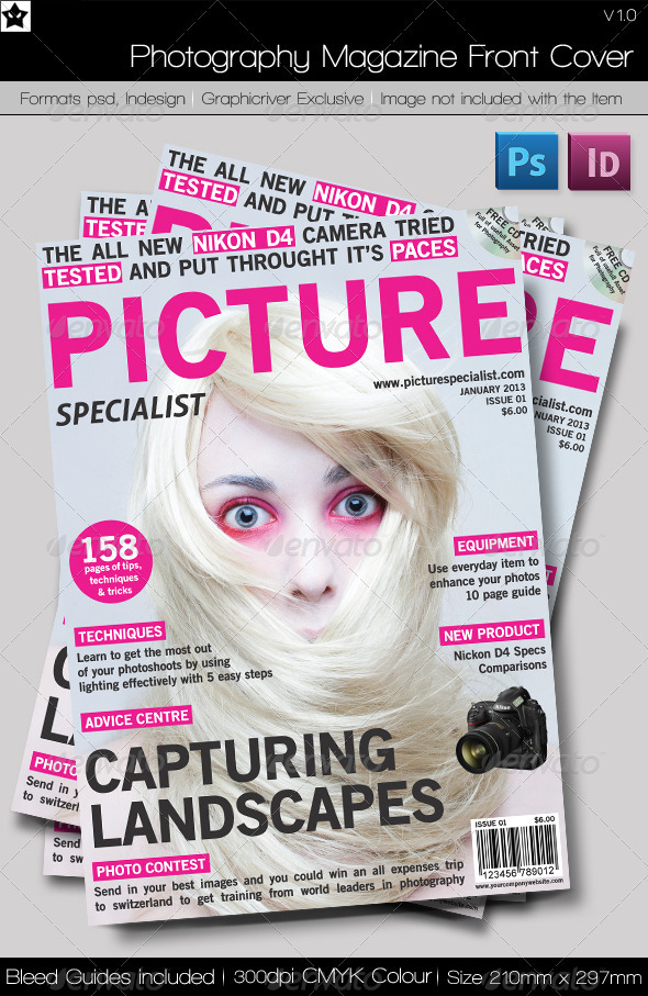 Magazine Front Cover Template Magazine Front Cover Template