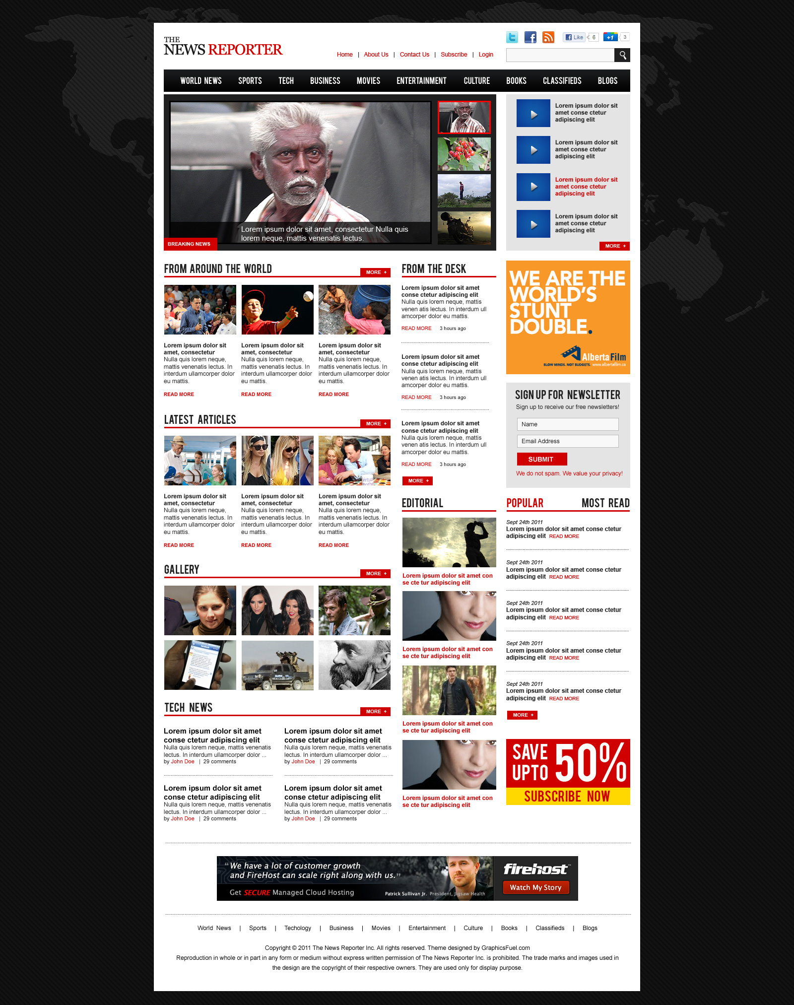 Magazine Themes WordPress Free Template Magazine Themes WordPress Free Template