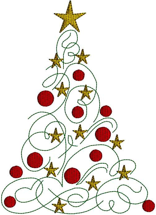 Modern Christmas Tree Pattern