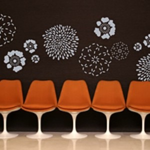 Modern Flower Wall Decal