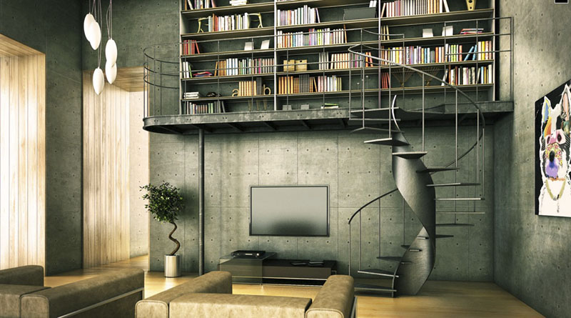 Modern Industrial Interior Design Library