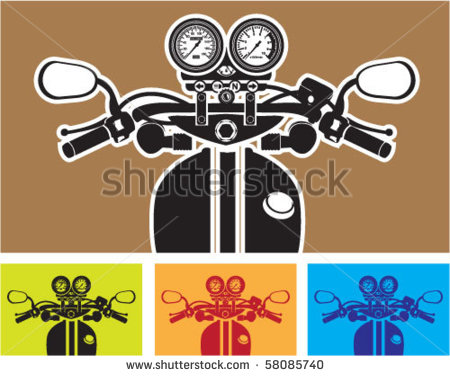 Motorcycle Handlebars Front View Motorcycle Handlebars Front View