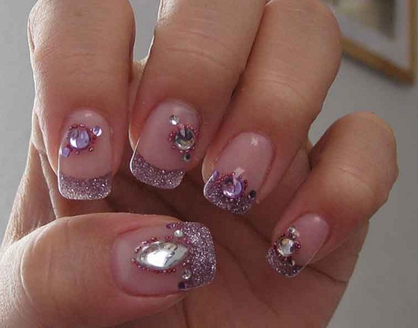 Nail Art Designs with Glitter
