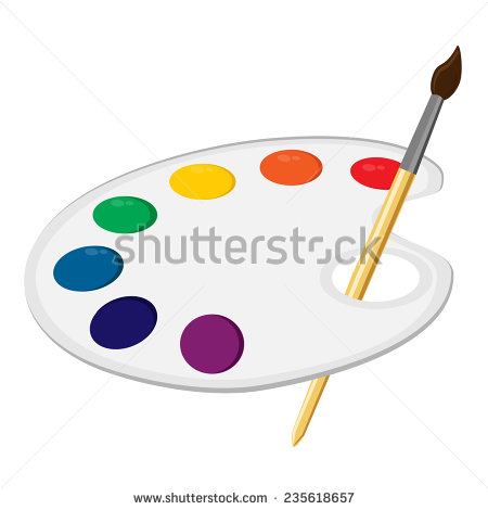 Paint Palette Vector Art