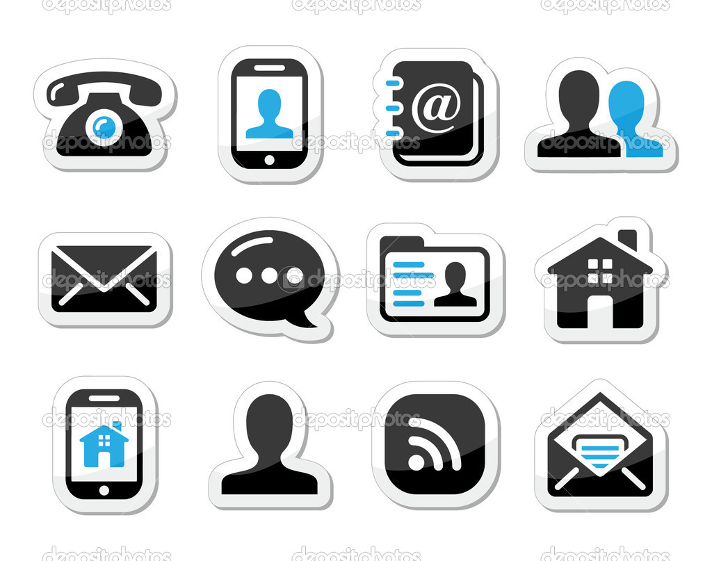 Phone and Email Icons Phone and Email Icons