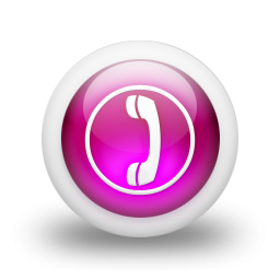 Pink and Black Phone Icon