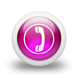 Pink and Black Phone Icon Pink and Black Phone Icon