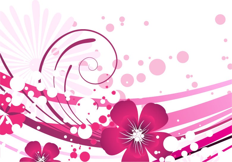 Pink Flower Vector Graphic