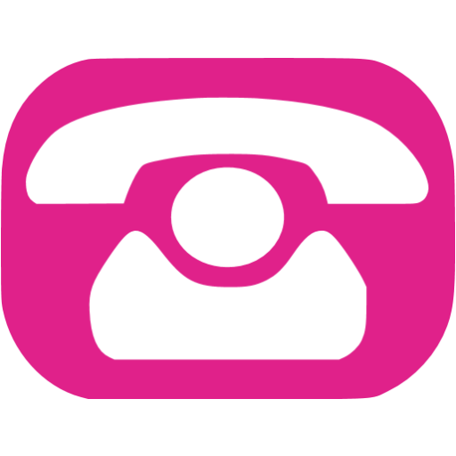Pink Phone Icon Black Background Pink Phone Icon Black Background
