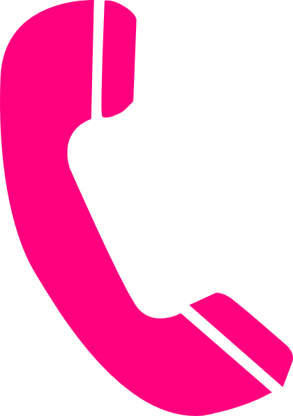 Pink Telephone Clip Art