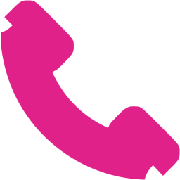 Pink Telephone Icon