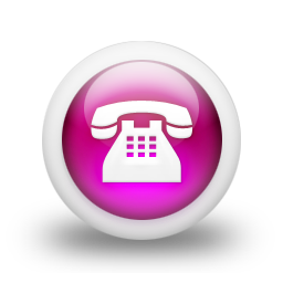 Pink Telephone Logo Icon