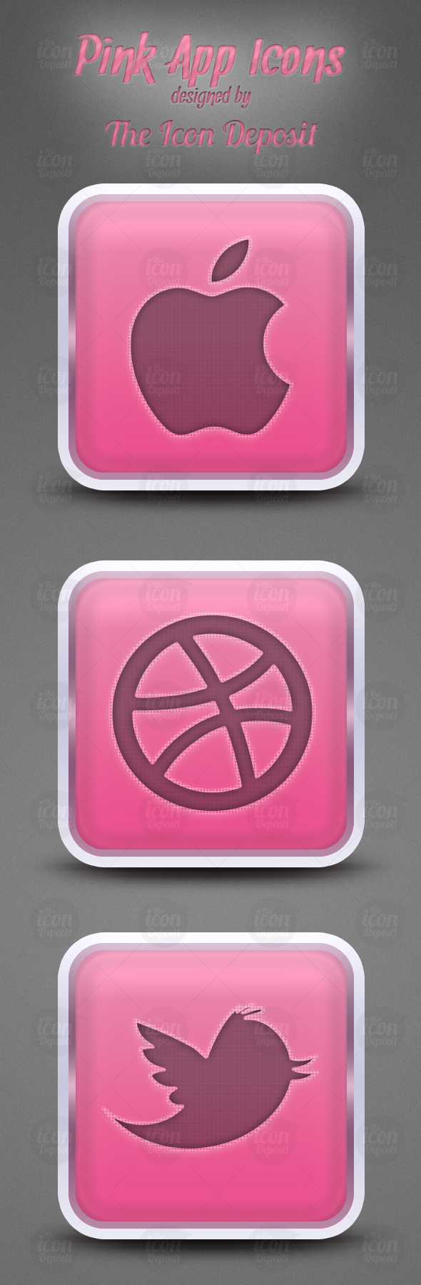 Pink Twitter App Icon