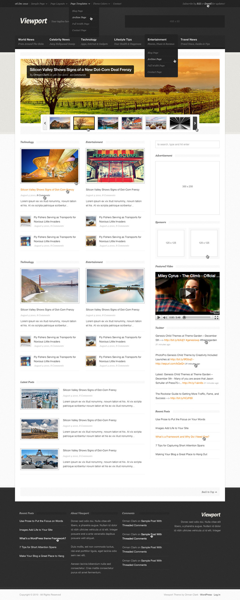 PSD Photoshop Magazine Template PSD Photoshop Magazine Template