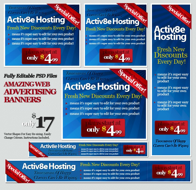 PSD Web Banner Templates PSD Web Banner Templates