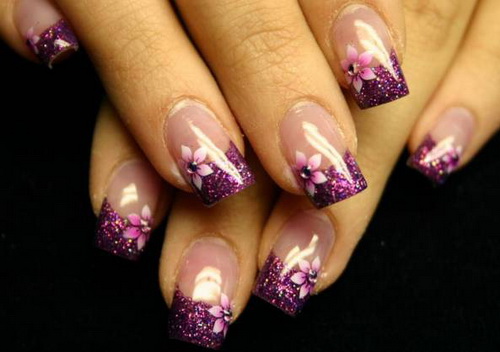 Purple Gel Nail Designs