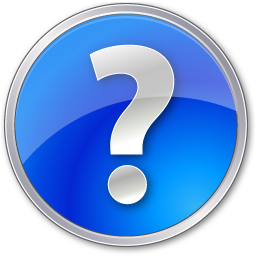 Question Mark Icon Blue Circle