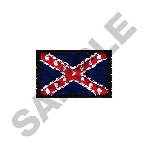 Rebel Flag Embroidery Design