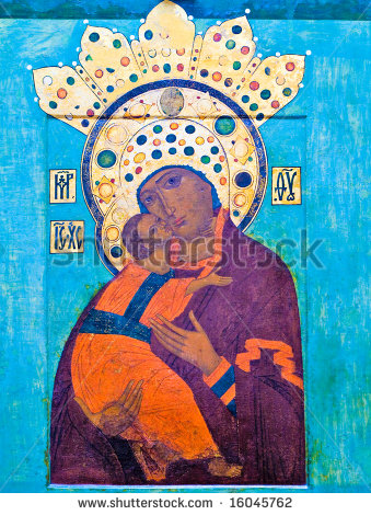 Religious Icon Mary and Jesus Religious Icon Mary and Jesus