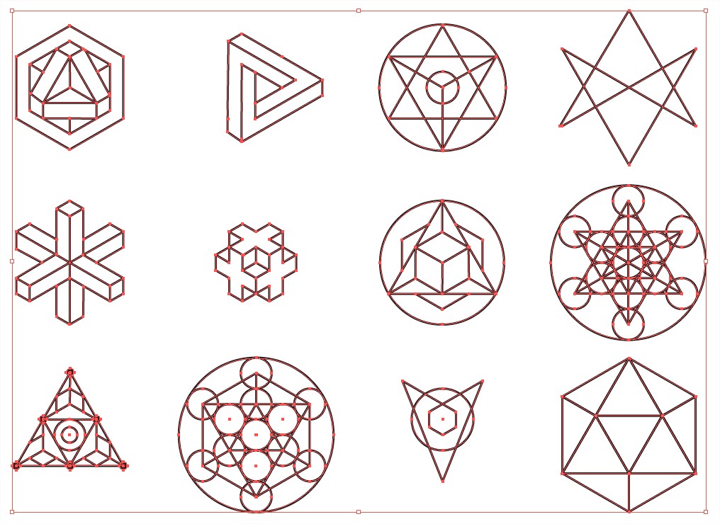 Sacred Geometry Vector Shapes