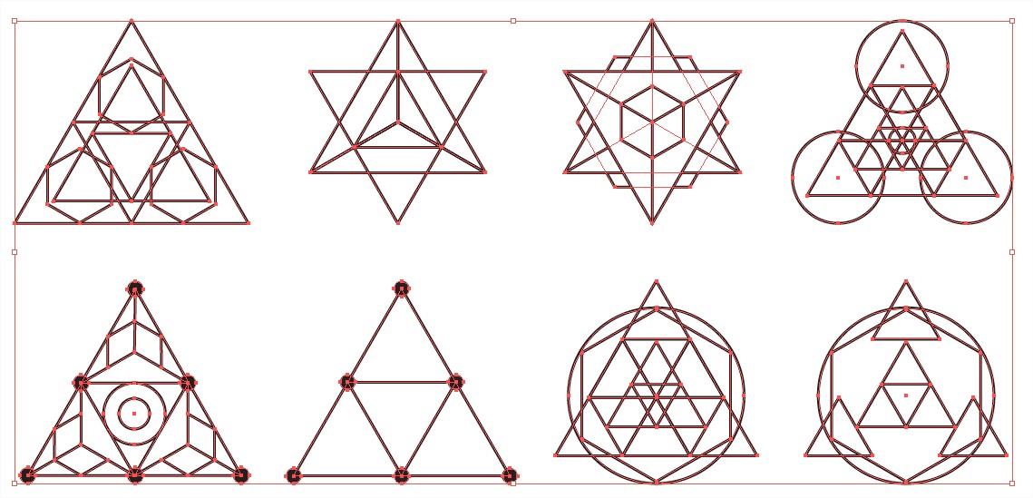 Sacred Geometry Vector Shapes