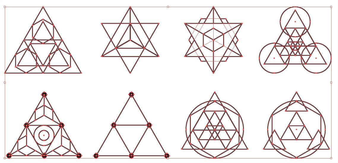 Sacred Geometry Vector Shapes Sacred Geometry Vector Shapes